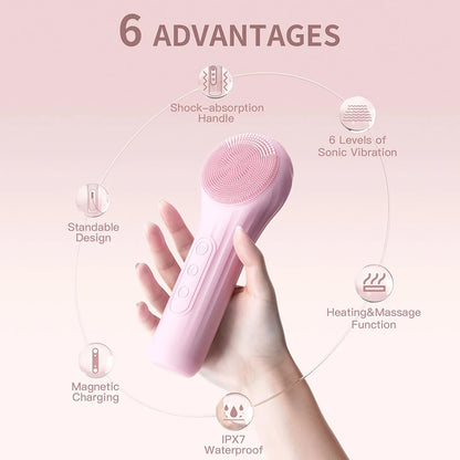 Waterproof Facial Cleansing Brush