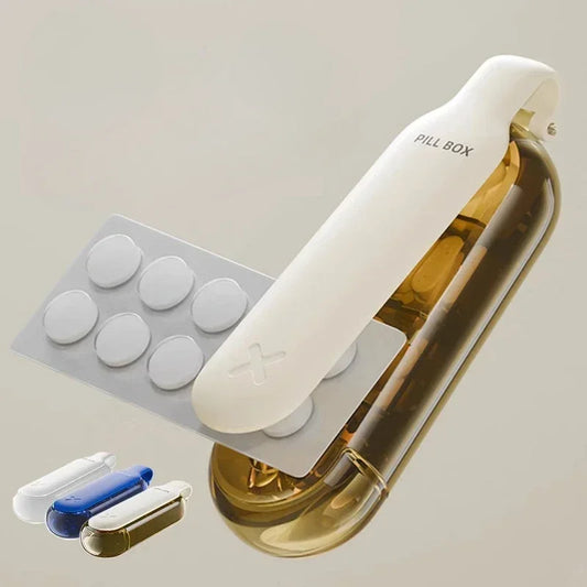 2 in 1 Portable Pill Remover with Storage