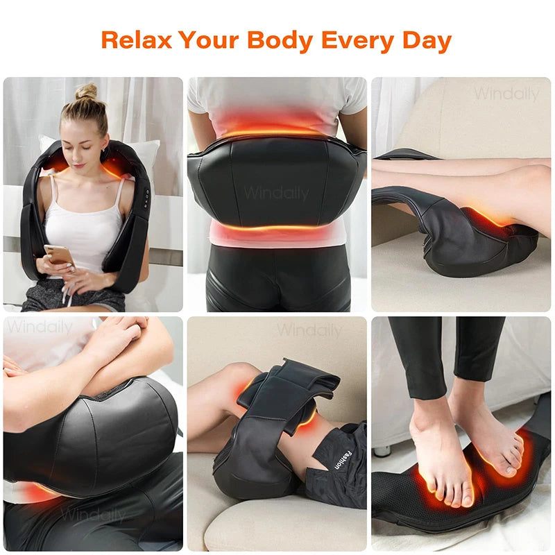 4D Neck and Shoulder Massager With Heat